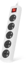 Сетевой фильтр Buro 500UNH-5-WG 5м (5 розеток) белый/серый (коробка)