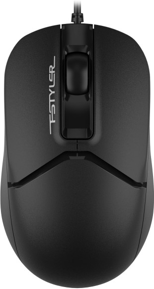 Мышь A4Tech Fstyler FM12ST черный оптическая 1200dpi silent USB для ноутбука 2but (FM12ST BLACK)