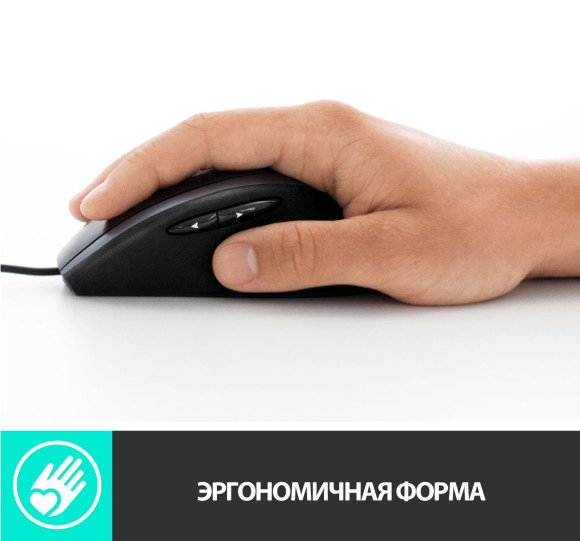 Мышь Logitech M500s черный/серебристый оптическая 4000dpi USB 5but (910-005784)