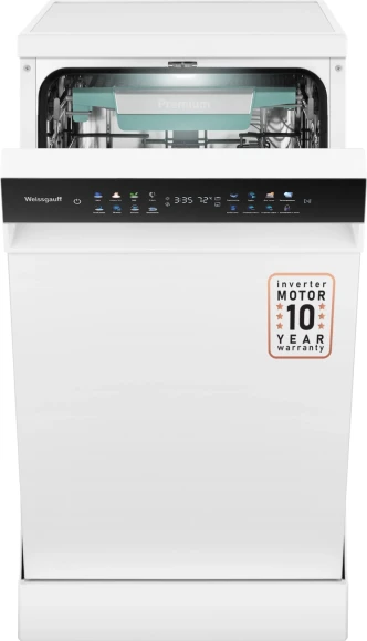 Посудомоечная машина Weissgauff DW 4539 Inverter Touch AutoOpen белый (узкая) инвертер