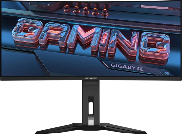 Монитор Gigabyte 34" MO34WQC2 черный OLED LED 21:9 HDMI M/M матовая HAS Piv 250cd 178гр/178гр 3440x1440 240Hz DP WQ USB 9.86кг
