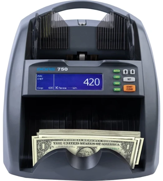 Счетчик банкнот Dors 750 RUS3 мультивалютный SYS-052632
