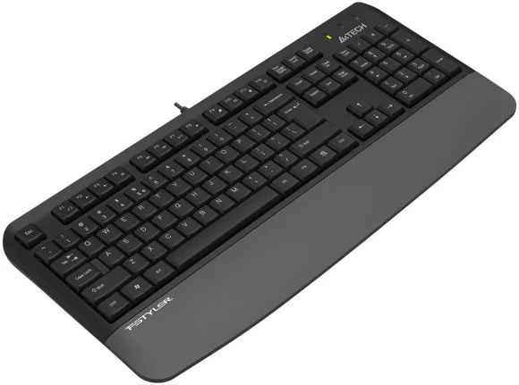 Клавиатура A4Tech Fstyler FK20 серый USB Multimedia (подставка для запястий) (FK20) кабель 1.5м