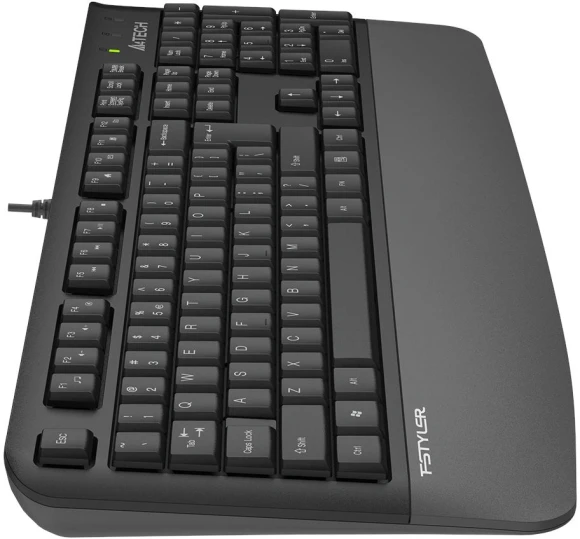 Клавиатура A4Tech Fstyler FK20 серый USB Multimedia (подставка для запястий) (FK20) кабель 1.5м