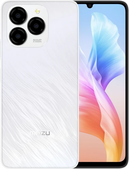 Смартфон Meizu M411H Note 21 256Gb 4Gb белый моноблок 3G 4G 2Sim 6.74" 720x1600 Android 14 50Mpix 802.11 a/b/g/n/ac GPS GSM900/1800 GSM1900 microSD