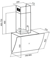 Вытяжка каминная Lex Plaza GS 900 WH белый управление: сенсорное (1 мотор) Вытяжка каминная Lex Plaza GS 900 WH белый управление: сенсорное (1 мотор)