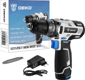 Дрель-шуруповерт Deko GCD12DU3 SNOW WHITE SET1 аккум. патрон:быстрозажимной (063-4170)