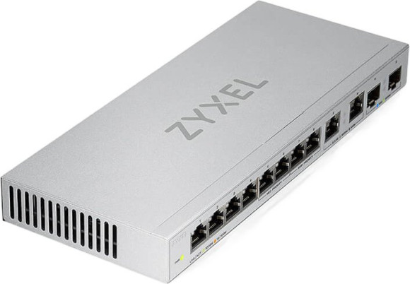 Коммутатор Zyxel XGS1010-12-ZZ0102F (L2) 8x1Гбит/с 2x2.5Гбит/с 2SFP+ неуправляемый Коммутатор Zyxel XGS1010-12-ZZ0102F (L2) 8x1Гбит/с 2x2.5Гбит/с 2SFP+ неуправляемый