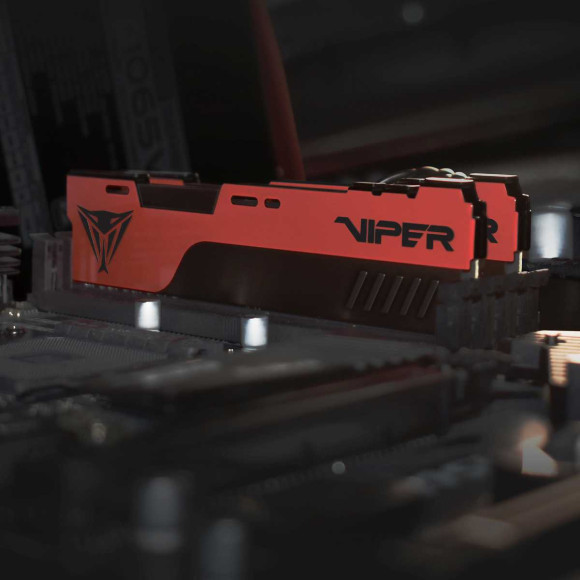 Память DDR4 16Gb 3200MHz Patriot PVE2416G320C8 Viper Elite II RTL Gaming PC4-25600 CL18 DIMM 288-pin 1.35В с радиатором Ret Память DDR4 16Gb 3200MHz Patriot PVE2416G320C8 Viper Elite II RTL Gaming PC4-25600 CL18 DIMM 288-pin 1.35В с радиатором Ret