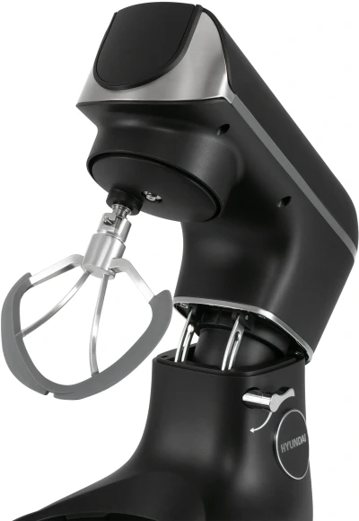 Кухонная машина Hyundai HYM-S8591 планетар.вращ. 1500Вт черный/серебристый