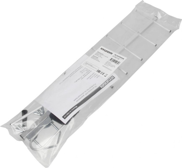 Антенна телевизионная Hyundai H-TAE120 11дБ пассивная серебристый Антенна телевизионная Hyundai H-TAE120 11дБ пассивная серебристый