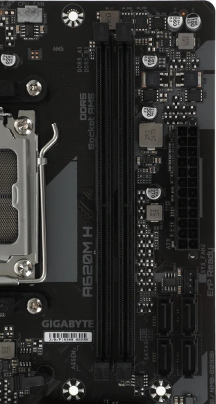 Материнская плата Gigabyte A620M H Socket AM5 AMD A620 2xDDR5 mATX AC`97 8ch(7.1) GbLAN RAID+HDMI+DP