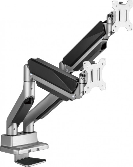 Кронштейн для мониторов Ultramounts UM718 серый 17"-35" макс.15кг крепление к столешнице поворот и наклон Кронштейн для мониторов Ultramounts UM718 серый 17"-35" макс.15кг крепление к столешнице поворот и наклон