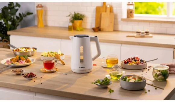 Чайник электрический Bosch TWK1M121 1.7л. 2400Вт белый корпус: пластик Чайник электрический Bosch TWK1M121 1.7л. 2400Вт белый корпус: пластик