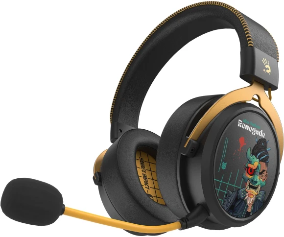 Наушники с микрофоном A4Tech Bloody MR595 Renegade черный/рисунок мониторные BT/Radio оголовье (MR595) Наушники с микрофоном A4Tech Bloody MR595 Renegade черный/рисунок мониторные BT/Radio оголовье (MR595)