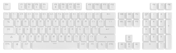 Клавиатура A4Tech B800 Dual Color механическая белый/белый USB for gamer LED (B800 PINK) кабель 1.8м