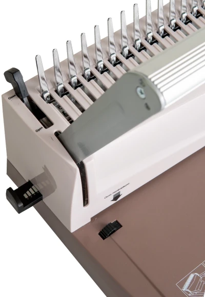 Переплетчик Heleos БП16пк A4/перф.16л.сшив/макс.500л./пластик.пруж. (6-51мм) Переплетчик Heleos БП16пк A4/перф.16л.сшив/макс.500л./пластик.пруж. (6-51мм)