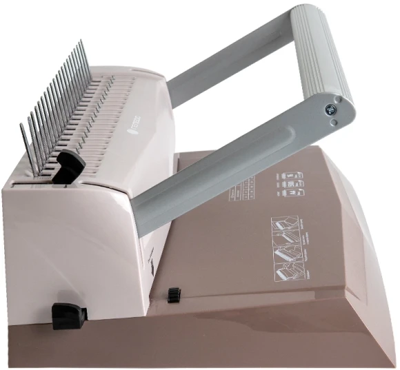 Переплетчик Heleos БП16пк A4/перф.16л.сшив/макс.500л./пластик.пруж. (6-51мм) Переплетчик Heleos БП16пк A4/перф.16л.сшив/макс.500л./пластик.пруж. (6-51мм)