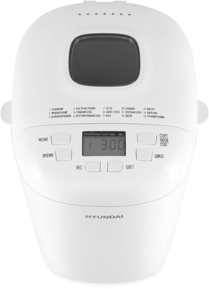Хлебопечь Hyundai HYBM-M0714 550Вт белый