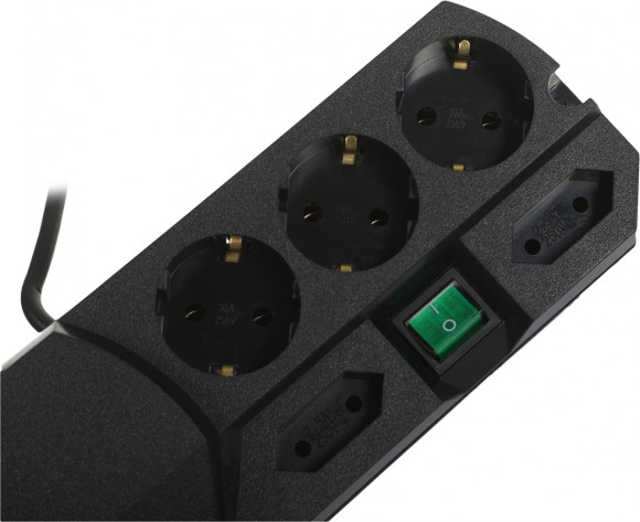 Сетевой фильтр Most TRG 5м (10 розеток) черный (коробка)