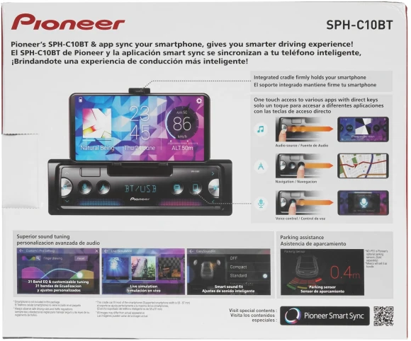 Автомагнитола Pioneer SPH-C10BT 1DIN 4x50Вт RDS Автомагнитола Pioneer SPH-C10BT 1DIN 4x50Вт RDS
