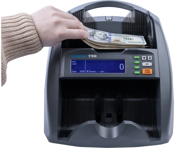 Счетчик банкнот Dors 750 RUS2 мультивалютный SYS-052631