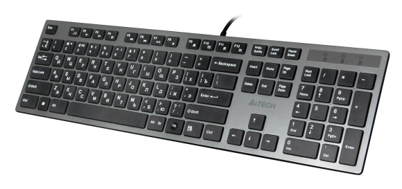 Клавиатура A4Tech KV-300H серый/черный USB slim Клавиатура A4Tech KV-300H серый/черный USB slim