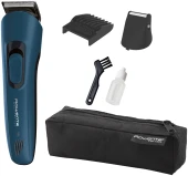 Триммер Rowenta Jungle TN8908F0 черный/бирюзовый (насадок в компл:3шт)