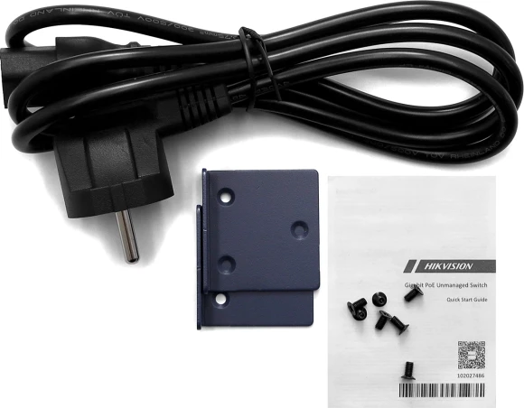 Коммутатор Hikvision DS-3E0326P-E(C) (L2) 24x100Мбит/с 2x1Гбит/с 2SFP 24PoE 370W неуправляемый