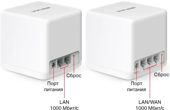 Бесшовный Mesh роутер Mercusys Halo H60X(2-pack) AX1500 10/100/1000BASE-TX белый (упак.:2шт) Бесшовный Mesh роутер Mercusys Halo H60X(2-pack) AX1500 10/100/1000BASE-TX белый (упак.:2шт)