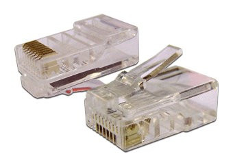 Коннектор Lanmaster (TWT-PL45-8P8C) UTP кат.5e RJ45 прозрачный (упак.:100шт)
