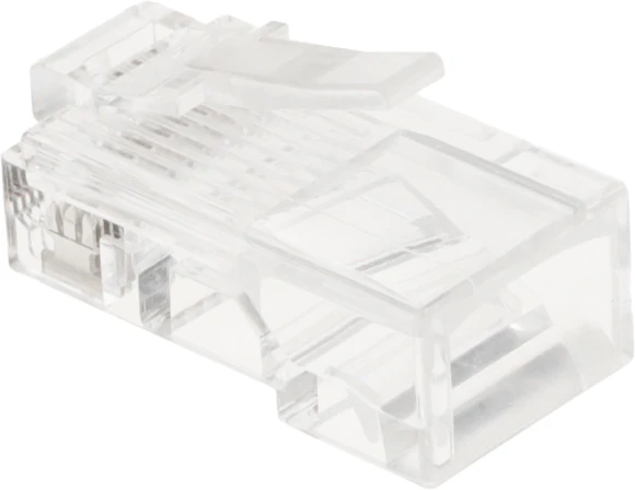 Коннектор Lanmaster (TWT-PL45-8P8C) UTP кат.5e RJ45 прозрачный (упак.:100шт)