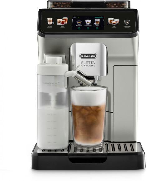 Кофемашина Delonghi Eletta Explore ECAM450.55.S 1450Вт серебристый/черный Кофемашина Delonghi Eletta Explore ECAM450.55.S 1450Вт серебристый/черный