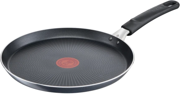Сковорода блинная Tefal Force 4218522 круглая 22см покрытие: антипригарное ручка несъемная (без крышки) черный (9100048318)