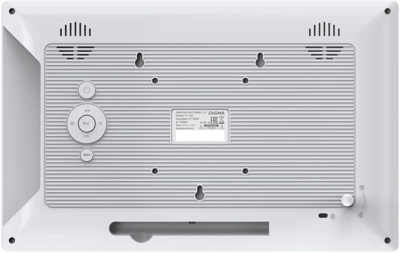 Фоторамка Digma 13.3" PF-1300 IPS 1920x1080 белый пластик ПДУ Видео Фоторамка Digma 13.3" PF-1300 IPS 1920x1080 белый пластик ПДУ Видео