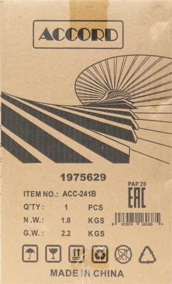 Корпус Accord ENTRY ACC-241 черный без БП mATX 2xUSB2.0 audio