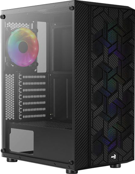 Корпус Aerocool Hive-G-BK-v2 черный без БП ATX 4x120mm 2x140mm 1xUSB2.0 2xUSB3.0 audio bott PSU