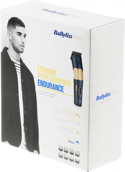 Машинка для стрижки Babyliss E986E черный (насадок в компл:8шт)