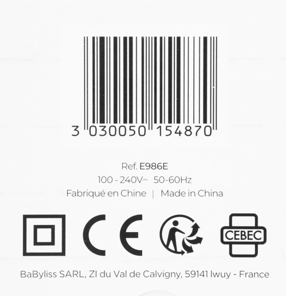 Машинка для стрижки Babyliss E986E черный (насадок в компл:8шт)