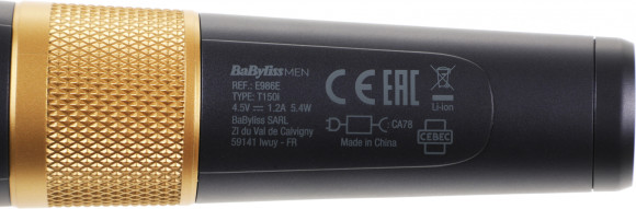 Машинка для стрижки Babyliss E986E черный (насадок в компл:8шт)