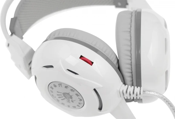 Наушники с микрофоном A4Tech Bloody G300 белый/серый 1.8м мониторные оголовье (G300 WHITE+GREY)