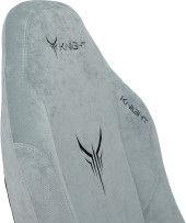 Кресло игровое Knight N1 Fabric серо-голубой Light-28 с подголов. крестов. металл Кресло игровое Knight N1 Fabric серо-голубой Light-28 с подголов. крестов. металл