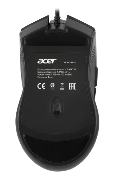Мышь Acer OMW131 черный оптическая 6400dpi USB 7but (ZL.MCEEE.015)