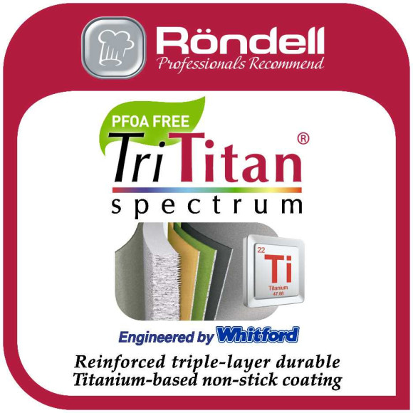 Кастрюля Rondell Latte RDA-532 3.5л. d=24см (с крышкой) бежевый