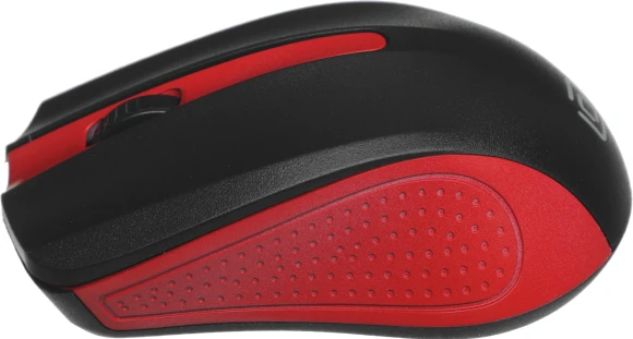 Мышь Оклик 485MW черный/красный оптическая 1600dpi беспров. USB для ноутбука 3but (997828)