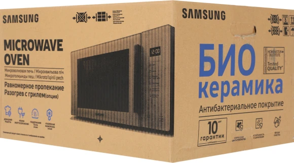 Микроволновая Печь Samsung MG23T5018AN/BW 23л. 800Вт мятный/черный