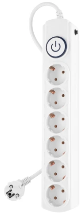 Сетевой фильтр Ippon BK-6-EU-3-10-W 3м (6 розеток) белый (коробка) Сетевой фильтр Ippon BK-6-EU-3-10-W 3м (6 розеток) белый (коробка)