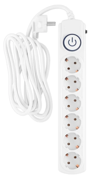 Сетевой фильтр Ippon BK-6-EU-3-10-W 3м (6 розеток) белый (коробка) Сетевой фильтр Ippon BK-6-EU-3-10-W 3м (6 розеток) белый (коробка)