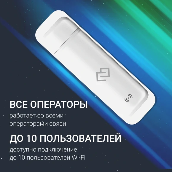 Модем 3G/4G Digma DWR-D300LTE USB Wi-Fi Firewall +Router внешний белый