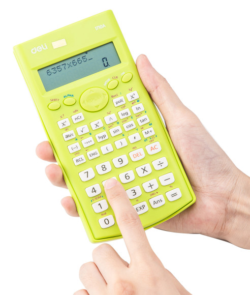 Калькулятор научный Deli E1710A/GRN зеленый 10+2-разр. Калькулятор научный Deli E1710A/GRN зеленый 10+2-разр.
